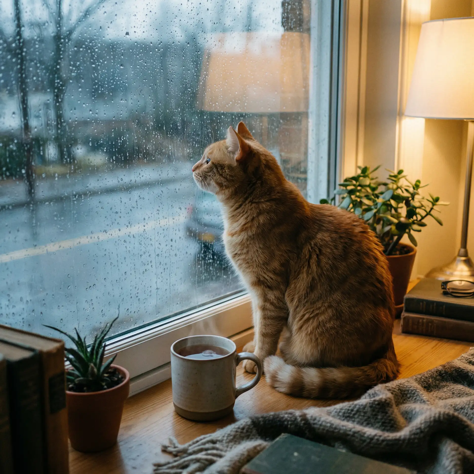 猫咪望着窗外的雨 - 无敌神马影院免费看视频